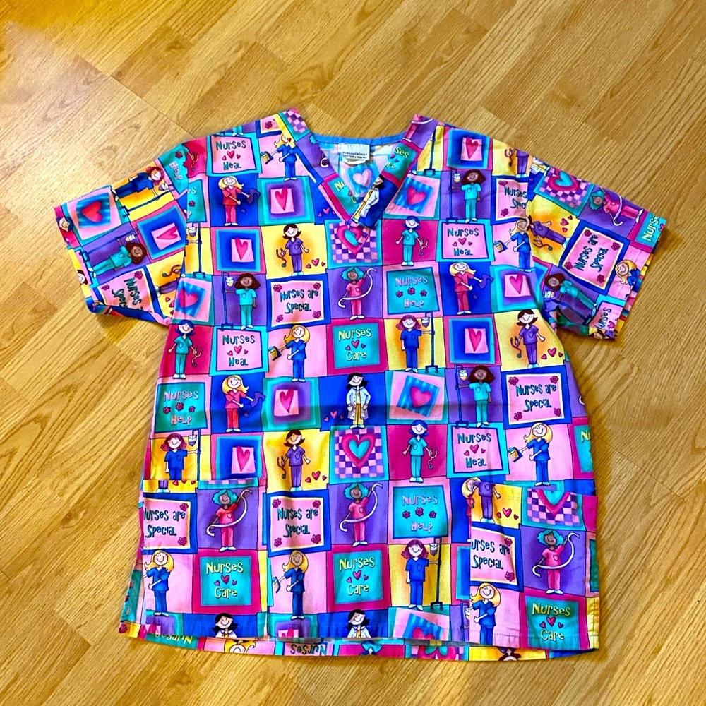 Scrub top. Gently used.